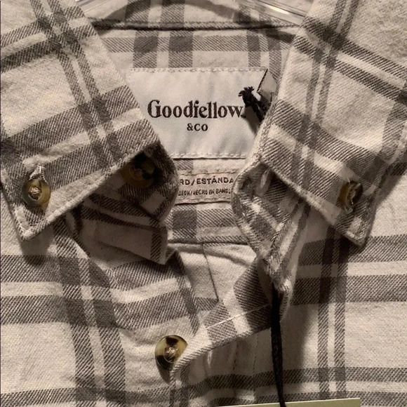 Goodfellow Button Down Casual Shirt Workwear Plaid Size Small New - Picture 4 of 10